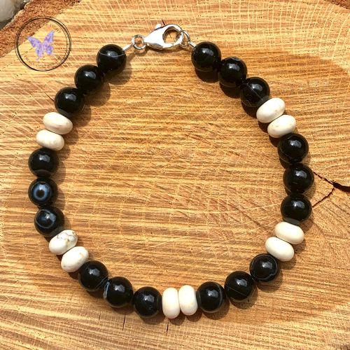 Men's Sardonyx & Magnesite Bracelet